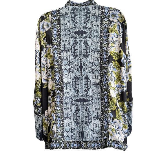 Free People Wildflower Cinched Zip Oversized Light Jacket‎ Kimono XS / S - Picture 3 of 10